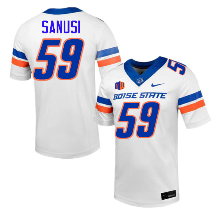 Lopez Sanusi Jersey, Boise State Broncos College Football Jersey College Uniforms-White